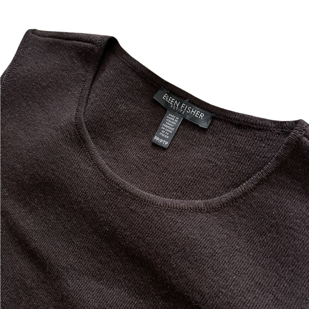 Eileen Fisher Rich Brown Knit sleeveless tank top